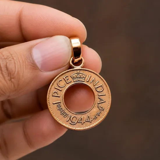Copper Coin Pendent with Hole – Tambe Ka Sikka for Lal Kitab Remedies